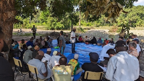 Community meeting in Pemba, Msuka in May2025