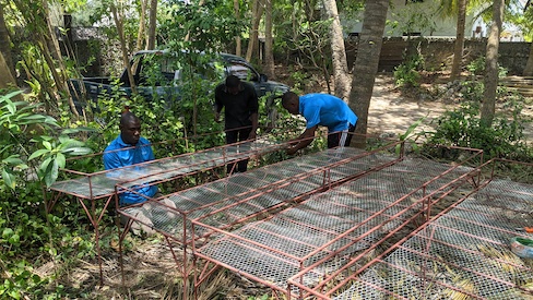 Preparing coral tables