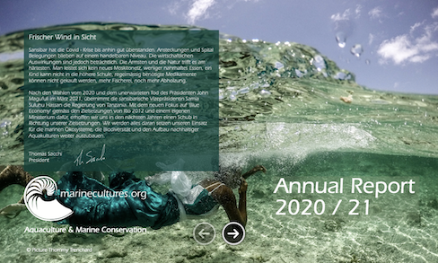 Annual Report 2020/21 Screenshot Geschäftsbericht
