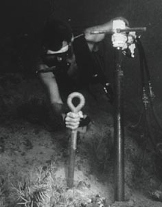 Underwater drilling